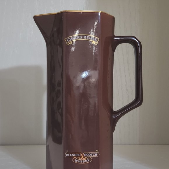 Vintage Chivas Regal Scotch Whisky Ceramic Brown Pitcher - Picture 1 of 10